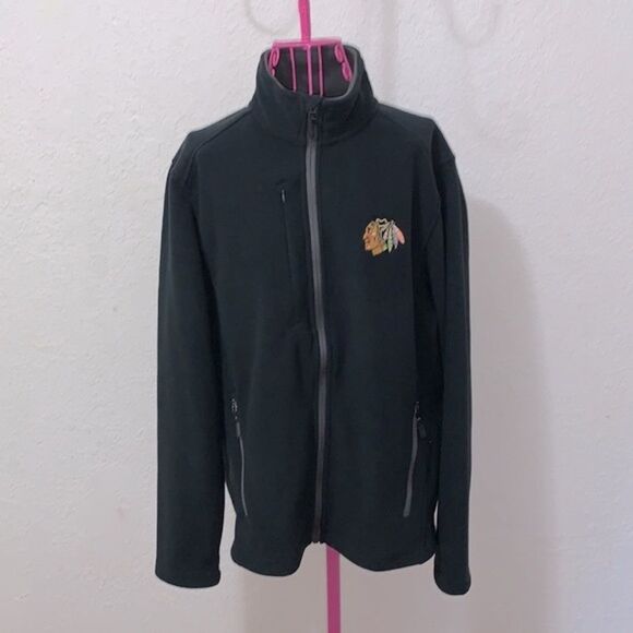 Chicago Blackhawks NHL mens black fleece size small - Picture 2 of 16
